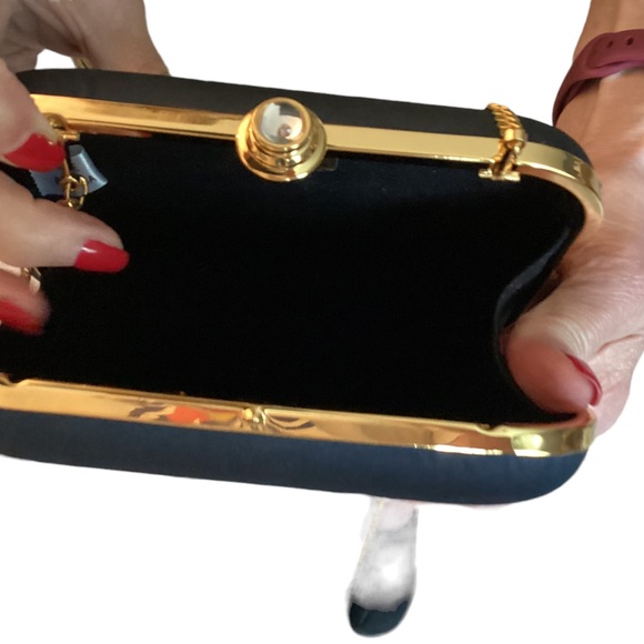 Columbine evening bag in navy EUC - Picture 4 of 4